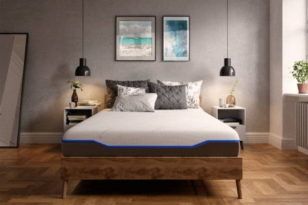 Saltea cu memorie și arcuri individuale Domine Tencel Ultra Pocket Multilayer 90x200, înălțime 24 cm, husă detașabilă, fermitate medie [0]