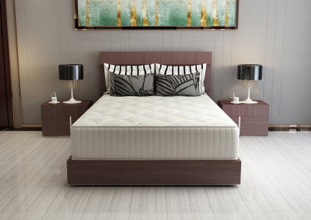 Saltea cu memorie si arcuri Silver Evolution Pocket Spring, Horeca, 200x200, inaltime 30 cm, husa tricot Silver, fermitate medie [5]