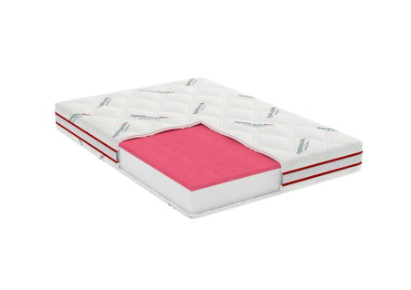 Saltele cu Memory - Saltea cu memorie Somnart Memory HypoallergenicMed Antibacteria 90x200, înălțime 18 cm, antibacterii, husă 3D detașabilă, fermitate medie