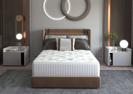 Saltele cu Memory - Saltea cu memorie Somnart Memory Ultimate 90x200, înălțime 24 cm, husă cu Aloe Vera, cu mânere, fermitate medie