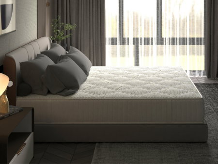 Saltea cu memorie Somnart Silver Relax 140x200, înălțime 24 cm, husă tricot Silver, cu mânere, fermitate medie [10]
