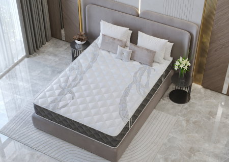 Produs în România - Saltea Somnart Memory Dream 120x200, înălțime 24 cm, cu mânere, fermitate mediu-tare