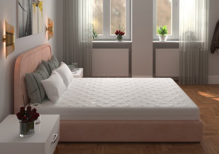 Saltele cu Spumă - Saltea cu spumă poliuretanică 7 Zone SOMNART 90x200, înălțime 17 cm, ortopedică, husă detașabilă cu fermoar, fermitate medie