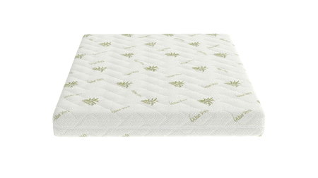 Saltea cu spumă poliuretanică Somnart FermiMax Aloe Vera 140x200, înălțime 15 cm, anatomică, husă lavabilă și detașabilă cu fermoar, fermitate ridicată [4]