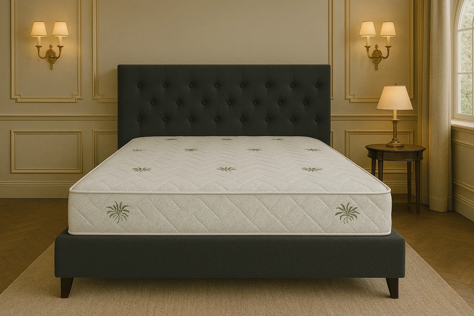 Saltele cu Memory - Saltea cu memorie Somnart Aloe Vera 140×200, înălțime 20 cm, husă cu Aloe Vera, fermitate medie