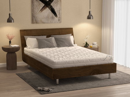 Saltele cu Spumă - Saltea cu spumă poliuretanică Somnart HypoallergenicMed Bumbac 120x200, înălțime 16 cm, hipoalergenică, husă cu fermoar, rulată, fermitate medie