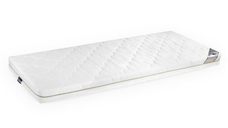 Saltea cu spumă poliuretanică Somnart HypoallergenicMed Bumbac 90x200, înălțime 16 cm, hipoalergenică, husă cu fermoar, rulată, fermitate medie [12]