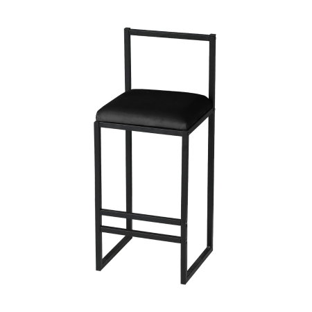 Scaun de bar NORDIC, negru, 35x35x84 cm