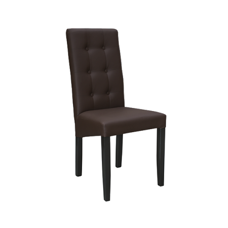 Scaun living TEO LUX, lemn wenge, maro inchis, 46x46x97 cm