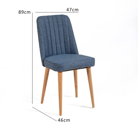 Scaun VINA, pin atlantic, 47x46x89 cm [4]