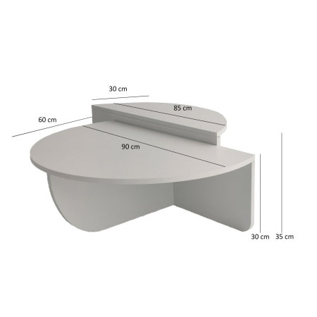 Set 2 masute de cafea PODIUM, 90x60x30 cm [8]