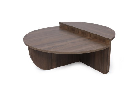 Set 2 masute de cafea PODIUM, nuc, 90x60x30 cm