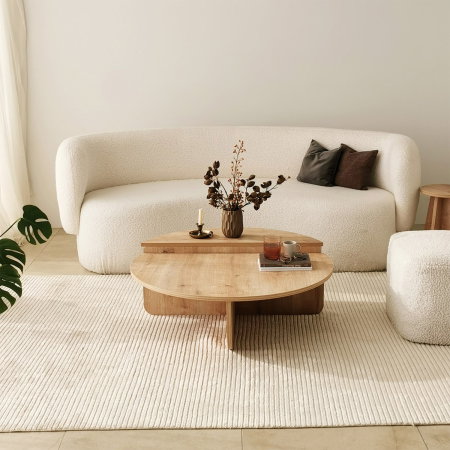 Set 2 masute de cafea PODIUM, 90x60x30 cm [5]