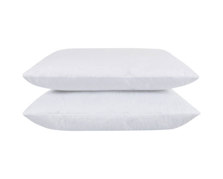 Articole Textile - Set 2 Perne 50x70 Somnart Belina, microfibra, lavabile la masina, vidat, alb