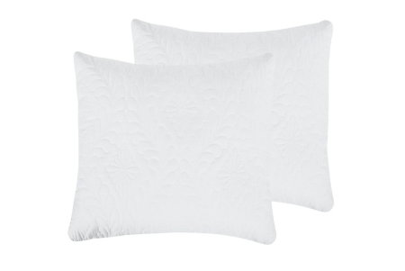 Articole Textile - Set 2 Perne 60x60 Somnart Belina, microfibra, lavabile la masina, vidat, alb