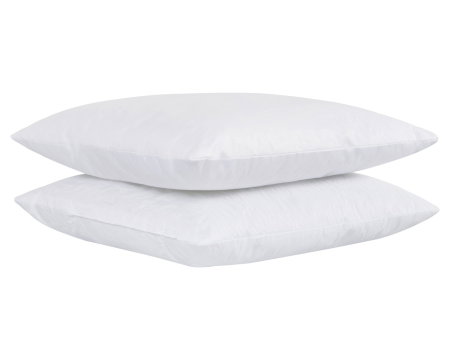 Articole Textile - Set 2 Perne 60x60 Somnart Belina, microfibra, lavabile la masina, vidat, alb