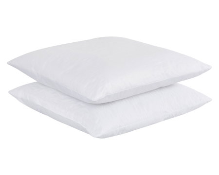 Articole Textile - Set 2 Perne 60x60 Somnart Belina, microfibra, lavabile la masina, vidat, alb