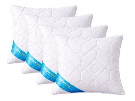 Textile cu Reducere - Set 4 Perne Somnomed Antimicrobiene lavabile la 95°C - 70 x 70 cm, vidat