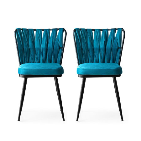 Scaune Dining - Set 2 scaune KUSAKLI, 43x43x82 cm