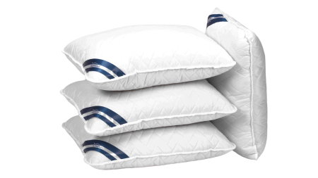 Produs în România - Set 4 Perne 50x70cm Somnart, Hygiena, hipoalergenica, bilute Superball, 100% fibra poliester