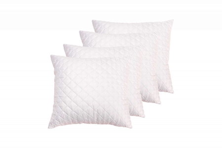 Articole Textile - Set 4 perne matlasate Somnart, 70x70 cm, microfibra cu fibre de carbon