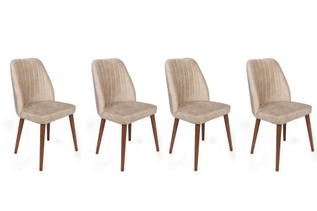 Scaune Dining - Set 4 scaune ALFA, 50x49x90 cm