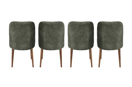 Set 4 scaune DALLAS, nuc, 50x49x90 cm [4]