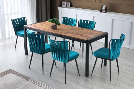Set 4 scaune KUSAKLI, 43x43x82 cm [5]