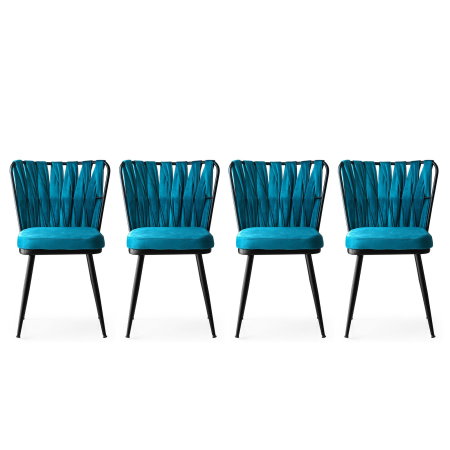 Scaune Dining - Set 4 scaune KUSAKLI, 43x43x82 cm