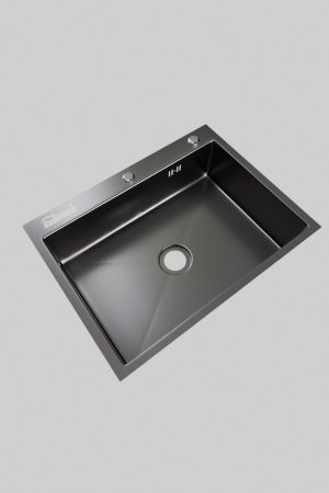 Sanitare - Set chiuveta de bucatarie, inox 3 mm, baterie extractibila 3 functii, cos scurgere vase, dozator detergent, 60x45 cm