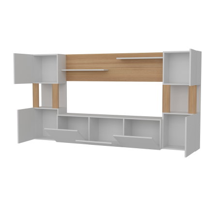 Set Living LORE, comoda TV, 5 usi, 160x31,5x125 cm [5]
