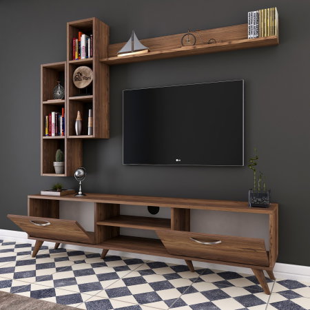 Set Living M16, comoda TV si corpuri suspendate, 180x35x48,6 cm [4]