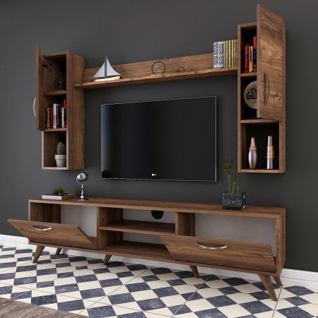Set Living M27, comoda TV si corpuri suspendate, 180x35x48,6 cm [4]