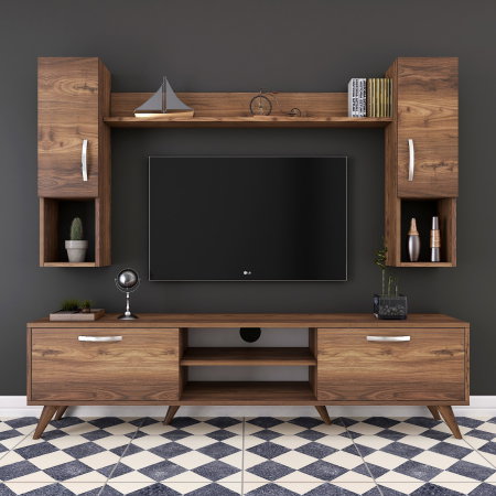 Livinguri - Set Living M27, comoda TV si corpuri suspendate, 180x35x48,6 cm