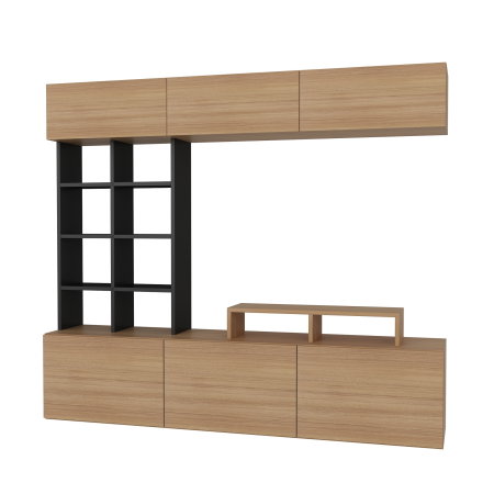Livinguri - Set Living SASA, comoda TV si corpuri suspendate, 180x37x155,6 cm