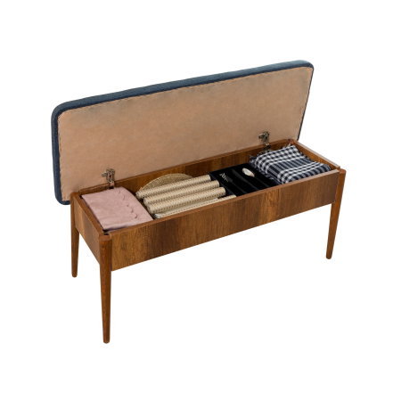 Set masa si scaune VINA, 5 piese, nuc, 165x80x75 cm [7]