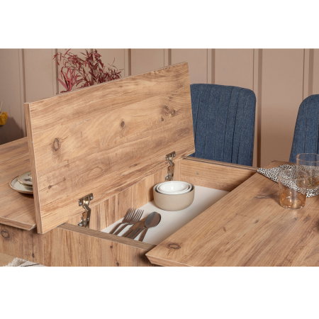 Set masa si scaune VINA, 5 piese, pin atlantic, 130x80x77 cm [2]