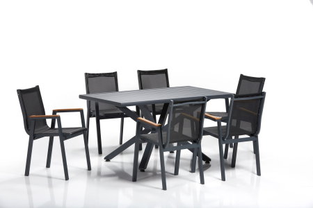Terasa - Set masa si scaune gradina SYDNEY 1, 7 piese, multicolor, 150x90x78 cm