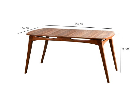 Set masa si scaune TOUCH WOODEN, 5 piese, 160x80x75 cm [14]