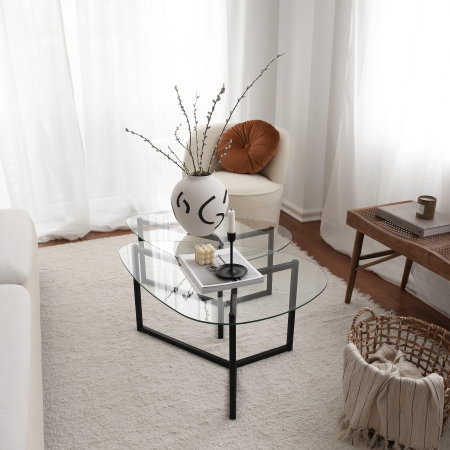 Set masuta de cafea BELLISIMO, 82x58x40 cm [5]