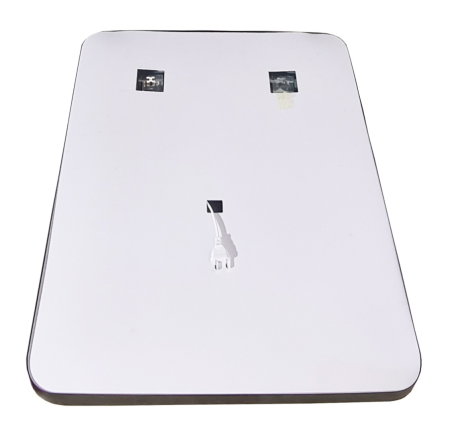 Set Baza front MDF cu Lavoar si Oglinda cu iluminare LED, seria 009, suspendata, cu sertare, 70 cm, alb [10]