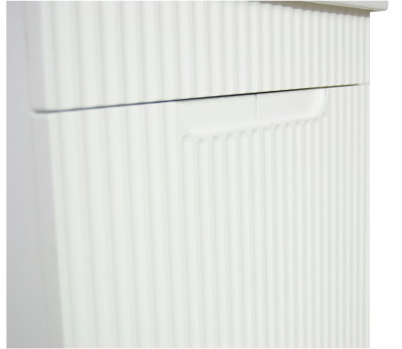 Set Baza front MDF cu Lavoar si Oglinda cu iluminare LED, seria 033, montat, 60 cm, alb [5]