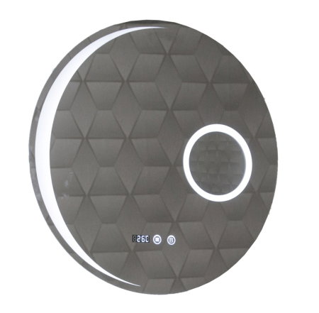 Set Baza front MDF cu Lavoar si Oglinda cu iluminare LED, seria 033, montat, 60 cm, alb [8]