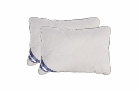 Articole Textile - Set Pilota bumbac Somnart Bella 180x200cm 200g model biscuite + 2 perne bumbac Somnart Bella, 50x70cm, Gri