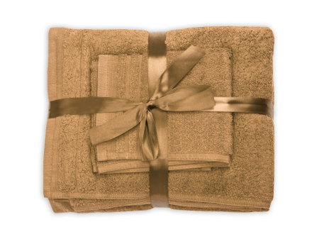 Articole Textile - Set prosoape bumbac Somnart, 600gsm, de fata 50x90 cm + de corp 70x140 + de maini 30x50 cm - bej