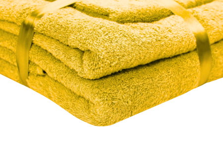 Articole Textile - Set prosoape bumbac Somnart, 600gsm, de fata 50x90 cm + de corp 70x140 + de maini 30x50 cm - galben