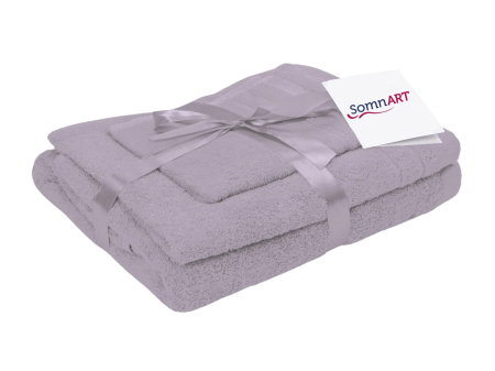 Expediere in 48 ore - Set prosoape bumbac Somnart 600gsm de fata 50x90 cm + de corp 70x140 + de maini 30x50 cm, lila