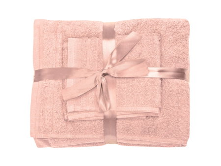 Articole Textile - Set prosoape bumbac Somnart, 600gsm, de fata 50x90 cm + de corp 70x140 + de maini 30x50 cm - roz