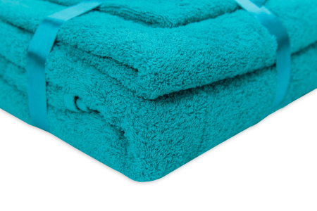 Articole Textile - Set prosoape bumbac Somnart 600gsm de fata 50x90 cm + de corp 70x140 + de maini 30x50 cm, turcoaz