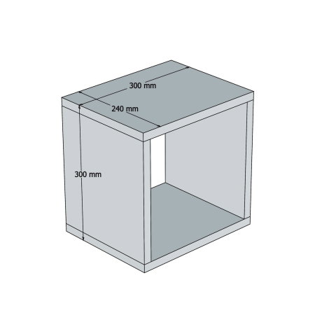 Set rafturi suspendate BOX, 30x30x24 cm [4]